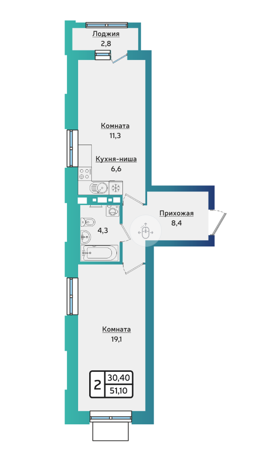 угловая планировка